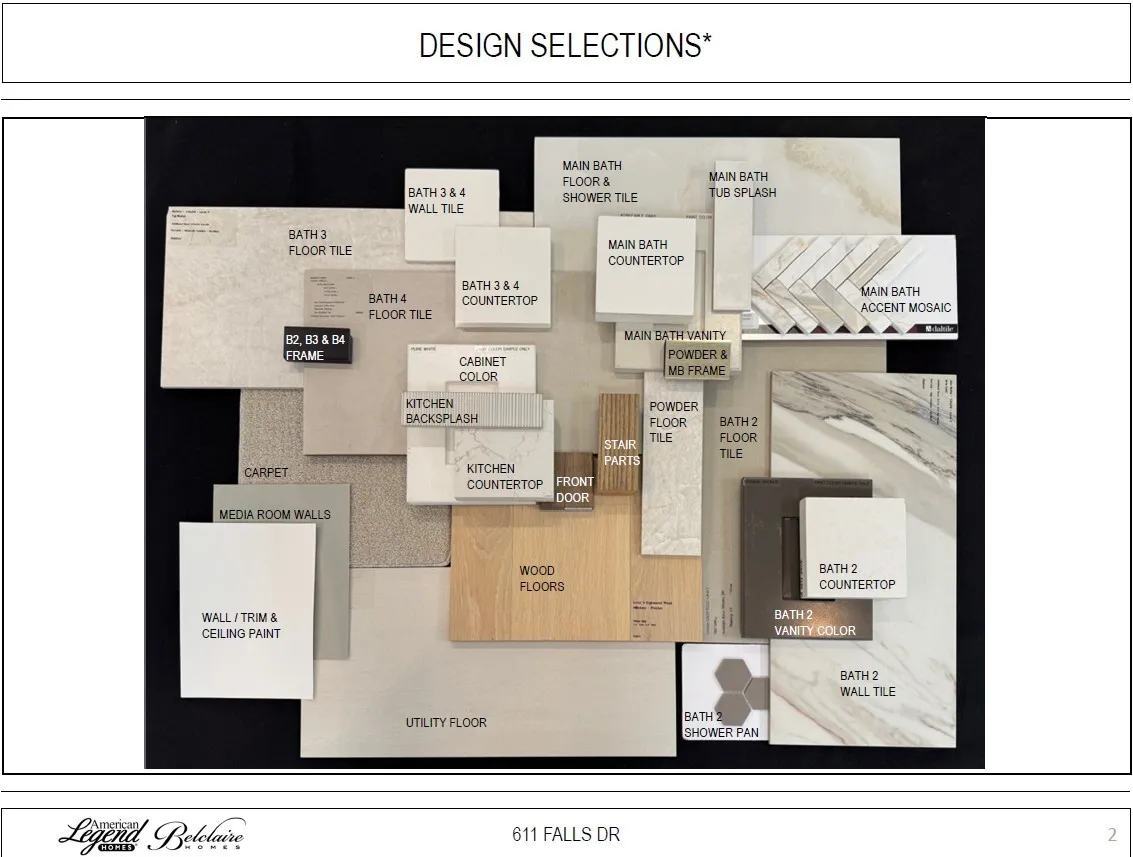 Representative photo of design selections for 611 Falls Drive