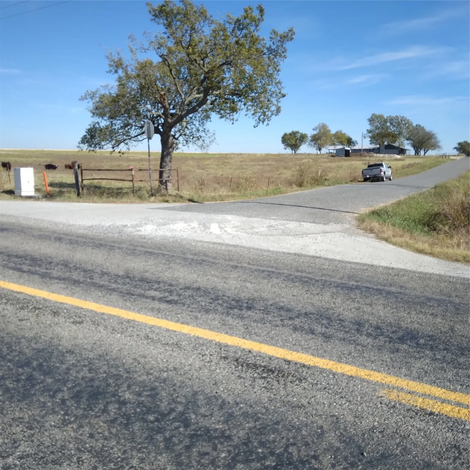 Subject at northeast corner of intersection of FM 373 south and County Road 302