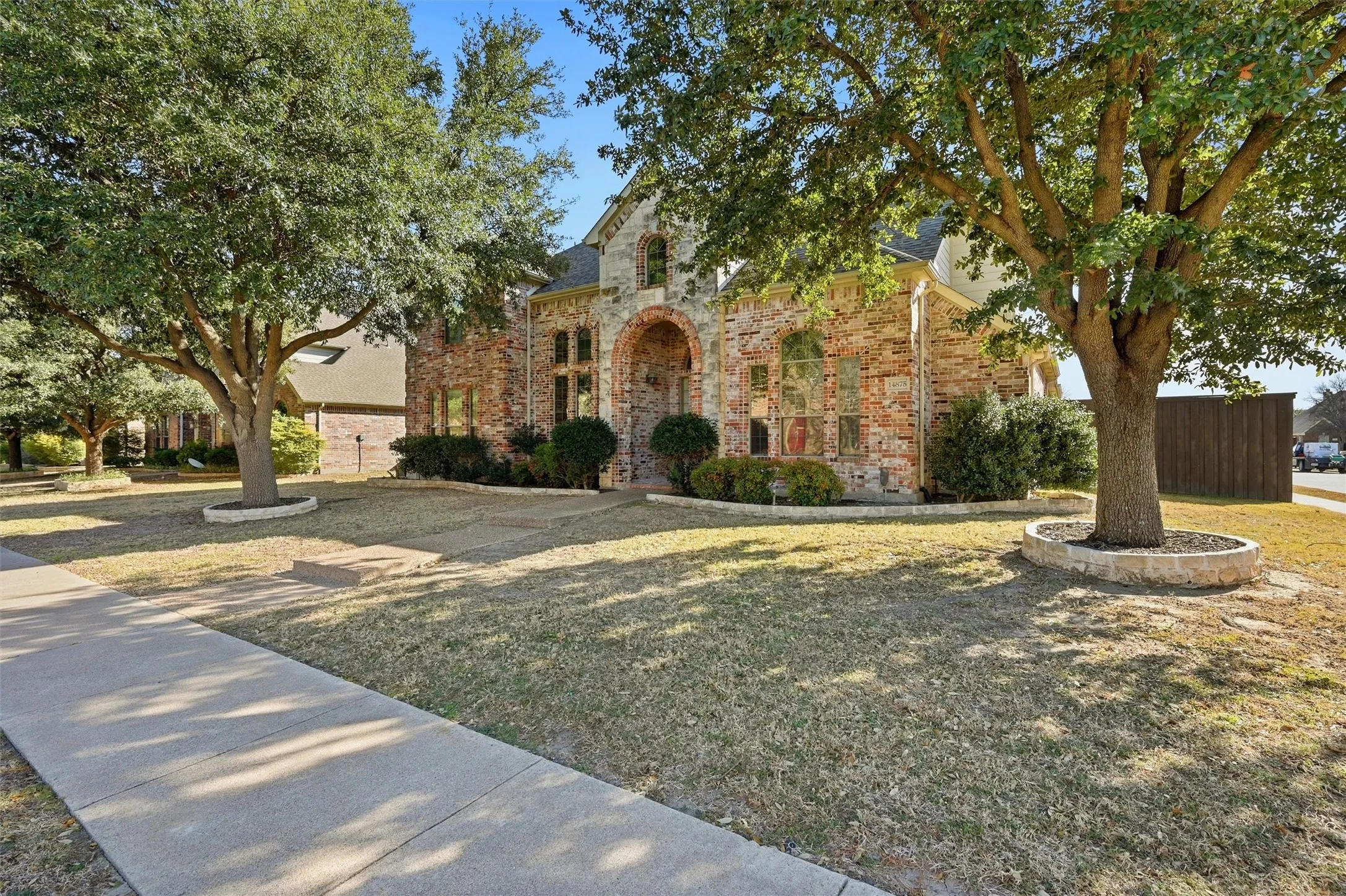 View of front facade with brick siding
