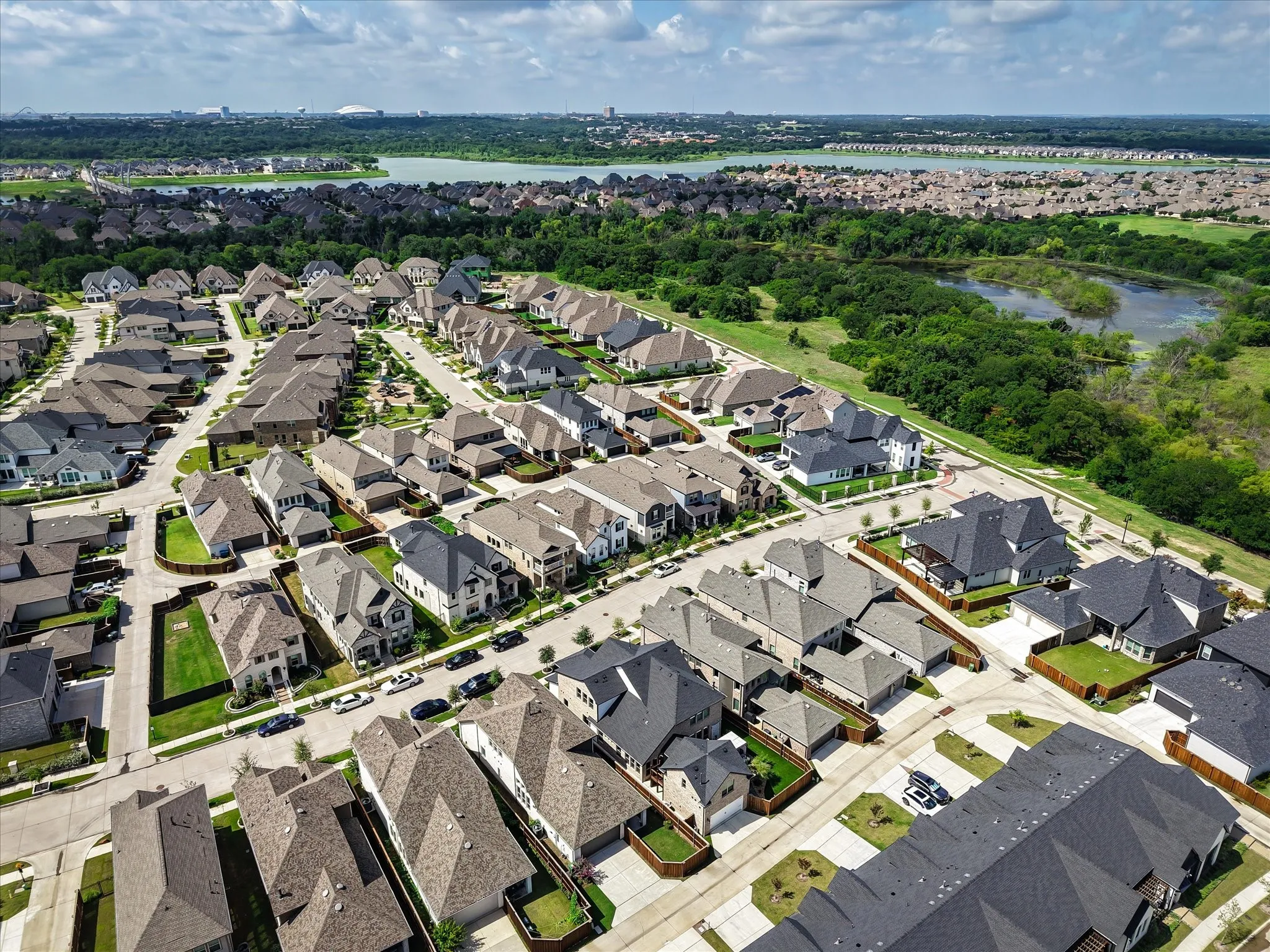 Aerial view of Viridian neighborhood
