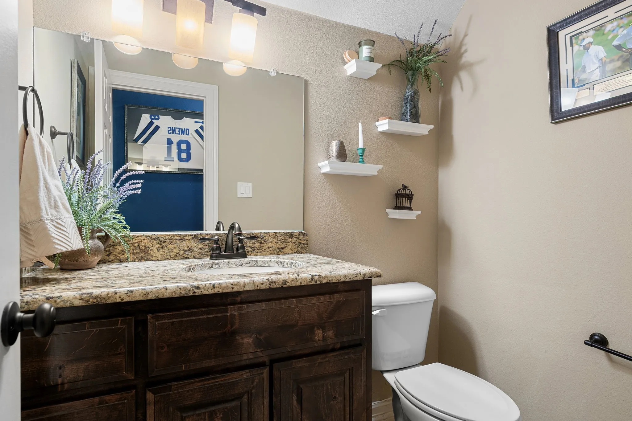 Upstairs half bath