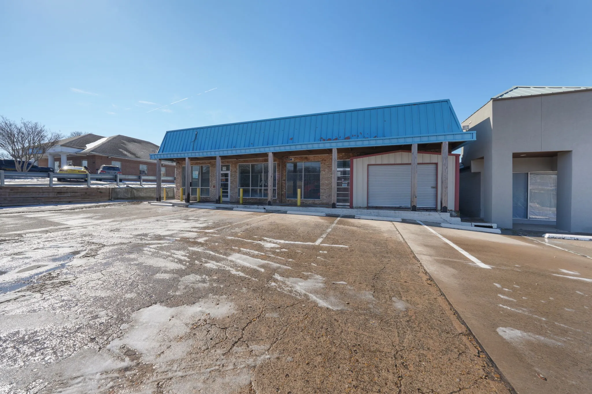 Rear parking adds staff convenience