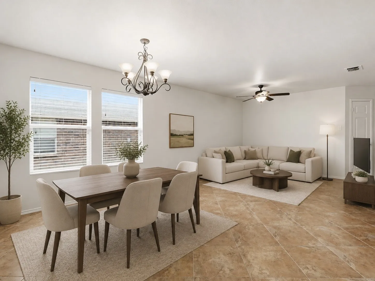 Virtually Staged: Dining & Living