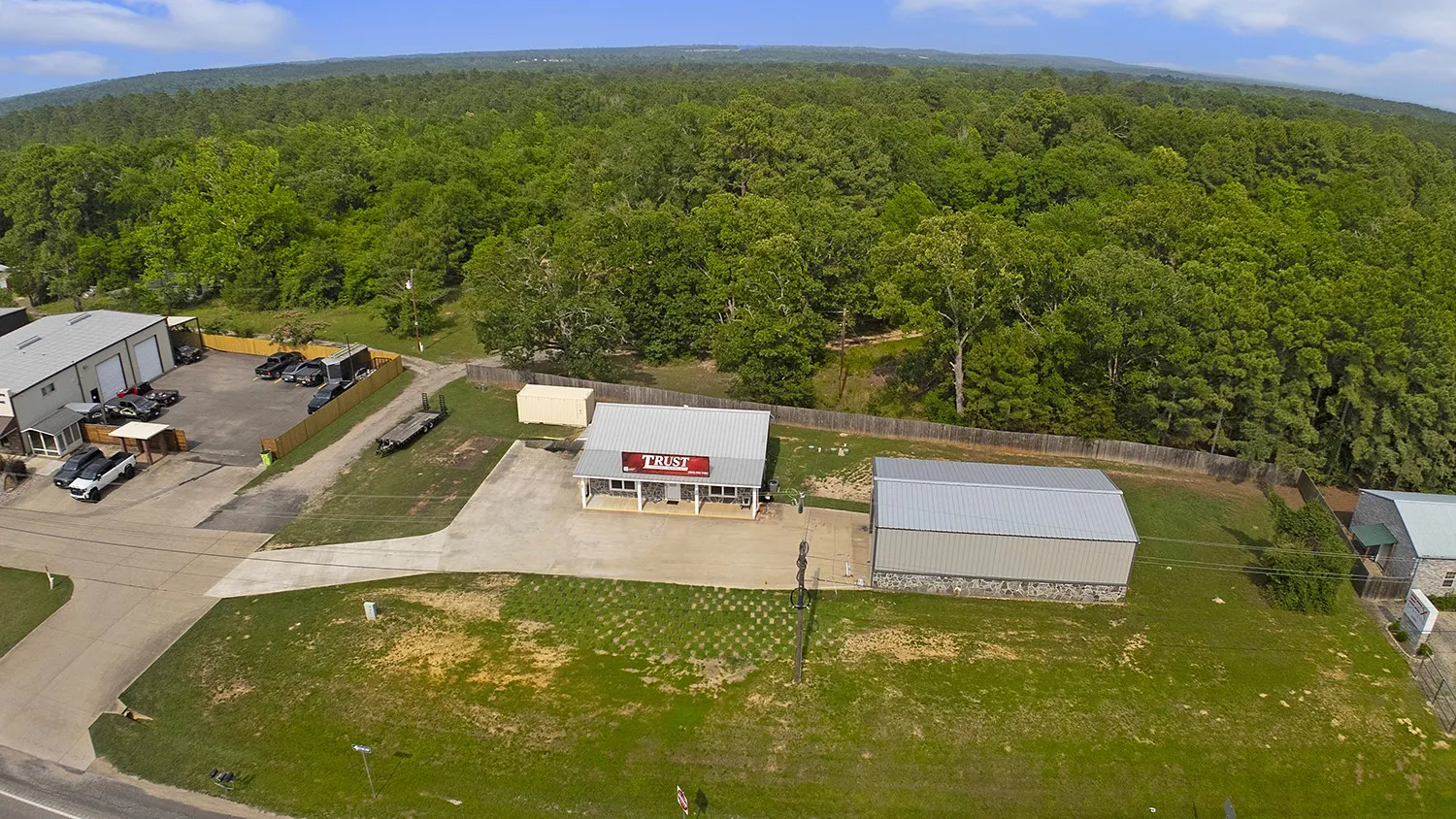 Bird's eye view of property
