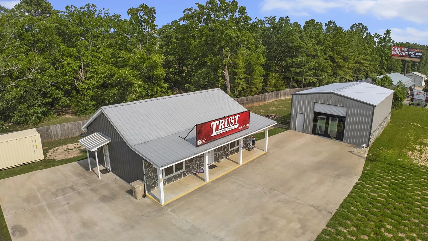 Aerial view of property