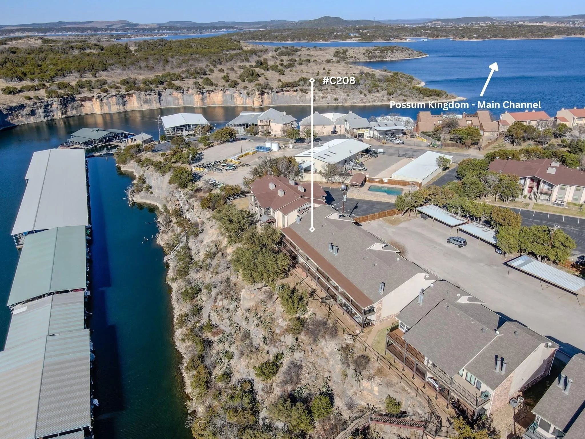 Condominium For Sale in Palo Pinto County , 3037 Hells Gate Loop C208, Possum Kingdom Lake, Texas 76475, 3 Bedrooms, 2 Bathrooms, Garage spaces, 1,340 Sqft, built in 1988, Preowned, Price $330,000, mls#21132412, Real Estate Agent in Possum Kingdom Lake, Homes For Sale in Palo Pinto county, Homes For Sale in Possum Kingdom Lake, Realtor in Possum Kingdom Lake Texas, Real Estate Brokerage Independent Realty Texas, Luminita Cordes Realtor