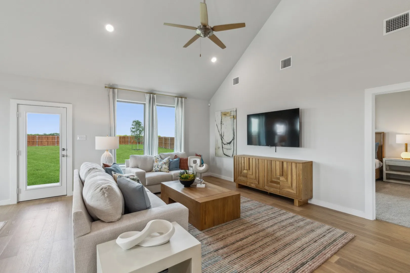 Living Room in the Winters home plan by Trophy Signature Homes – REPRESENTATIVE PHOTO