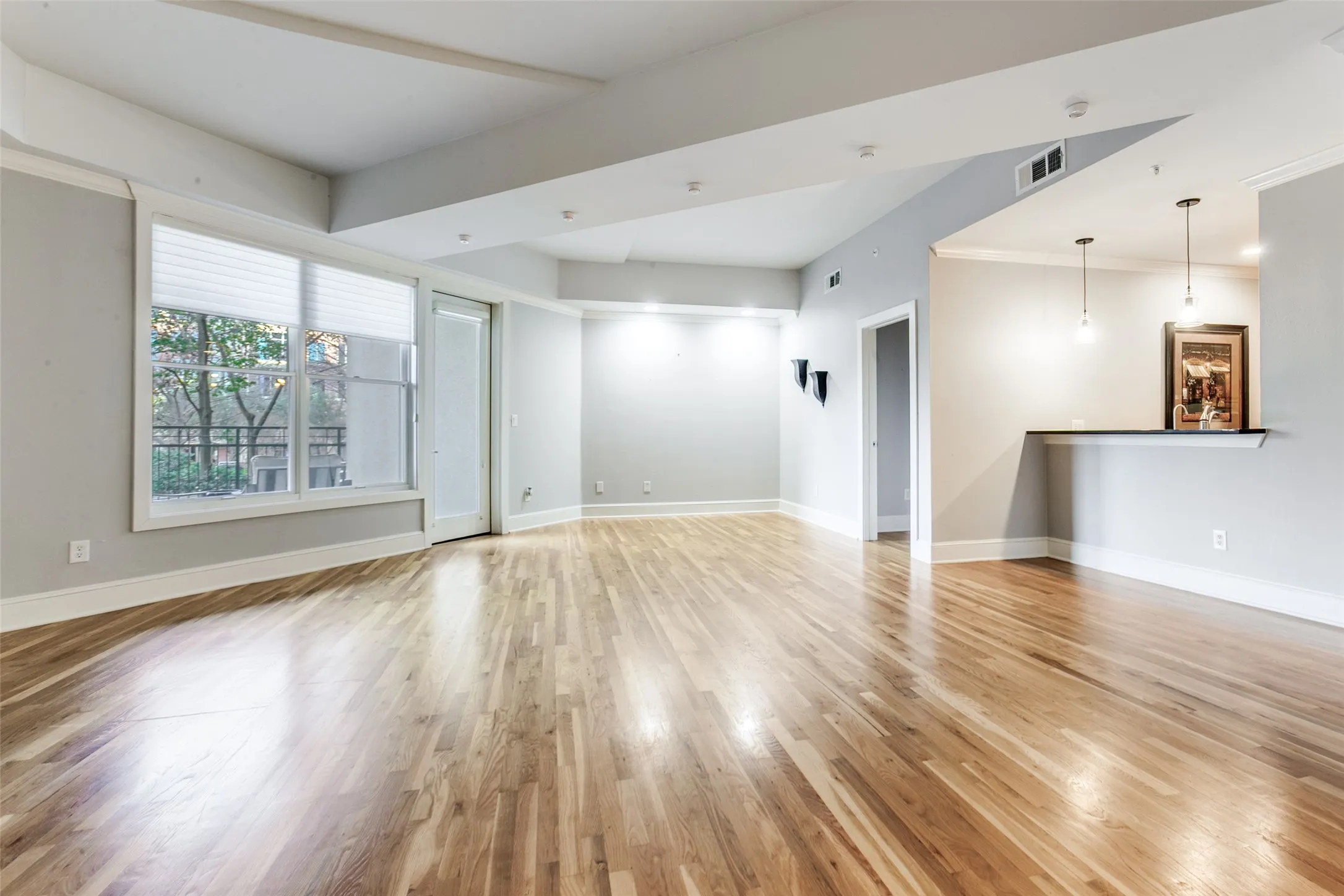 Living Room overlooking expansive patio