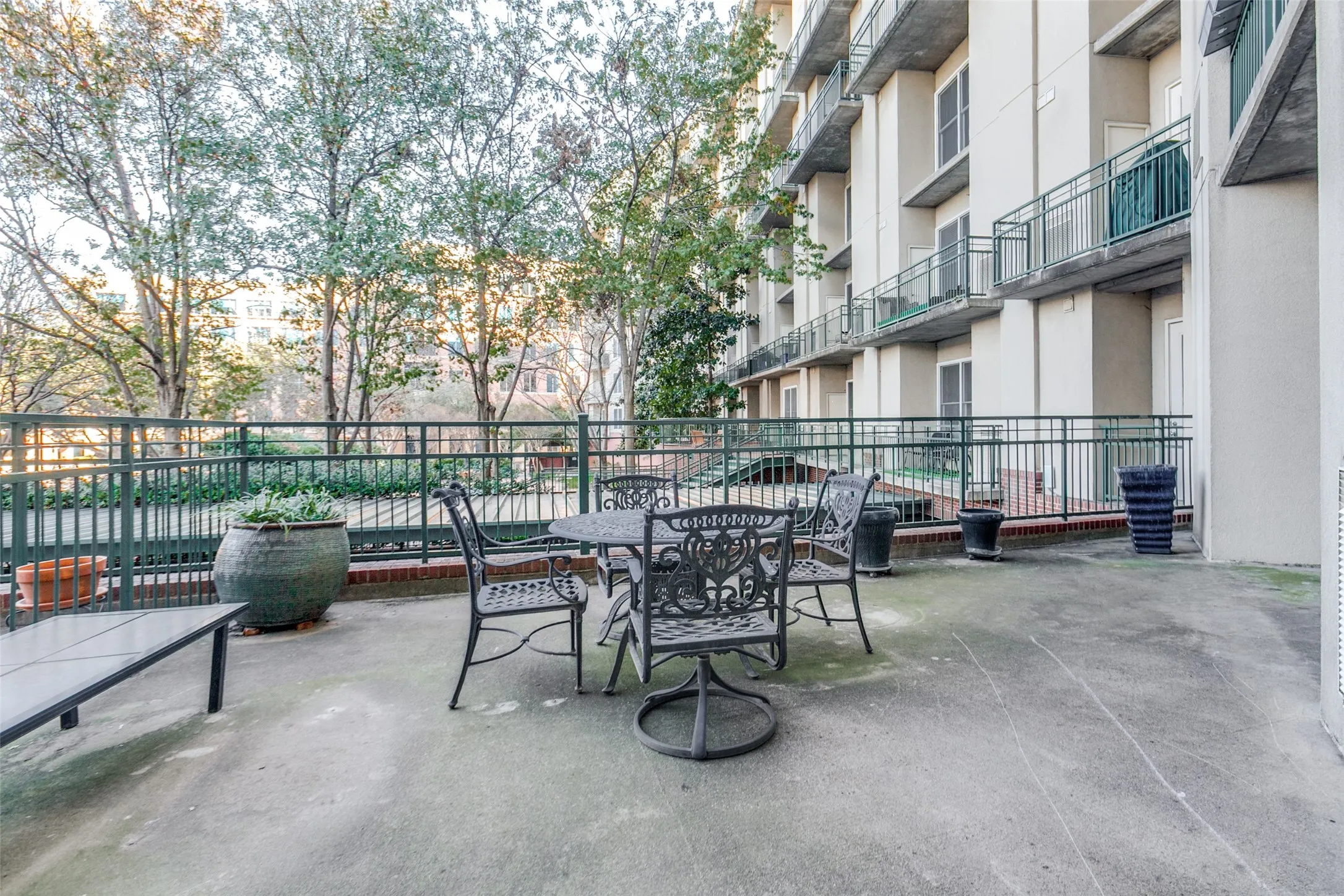 Great area to entertain, grill, overlook pool and garden area.