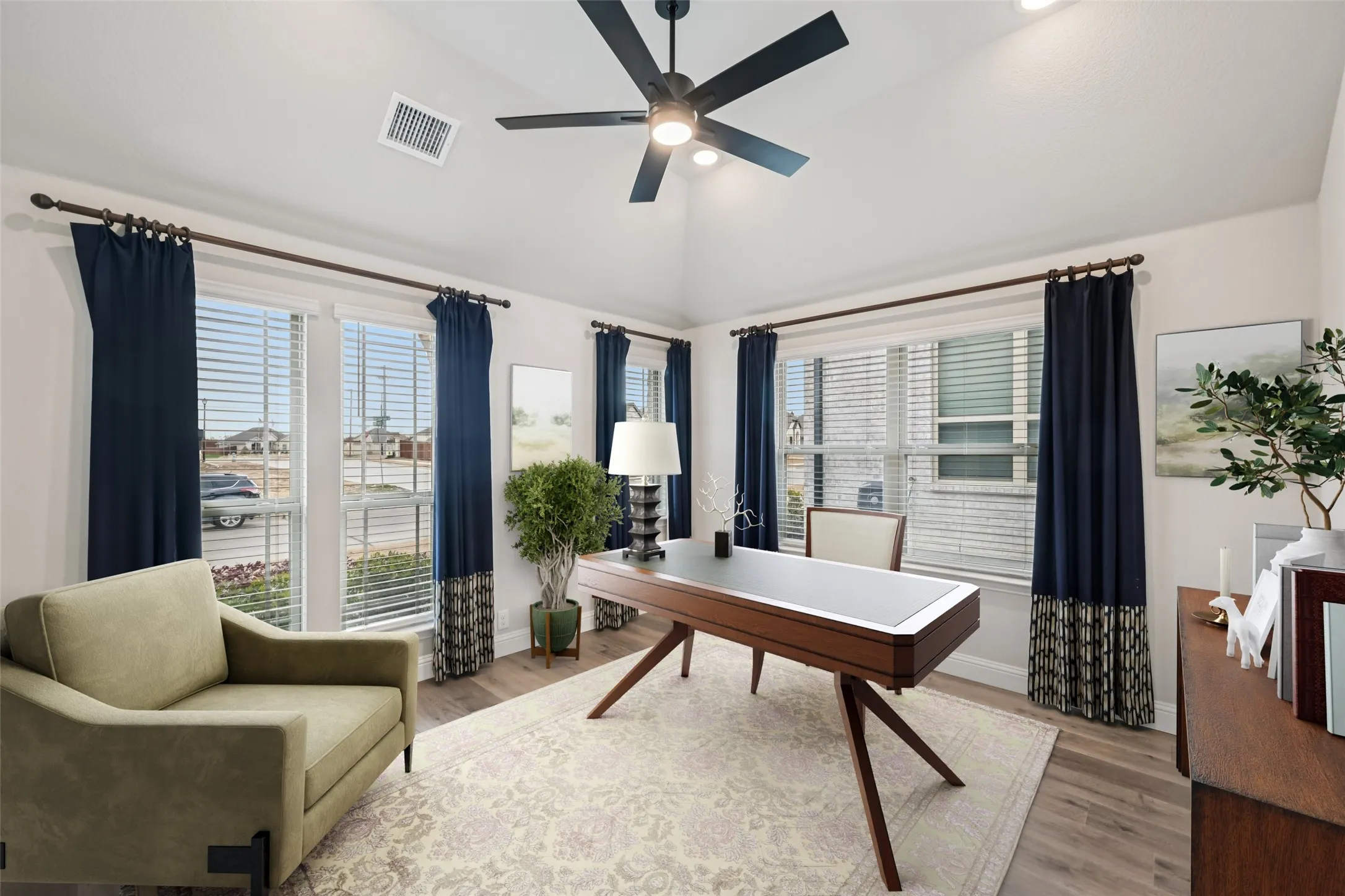 At home office - digitally staged