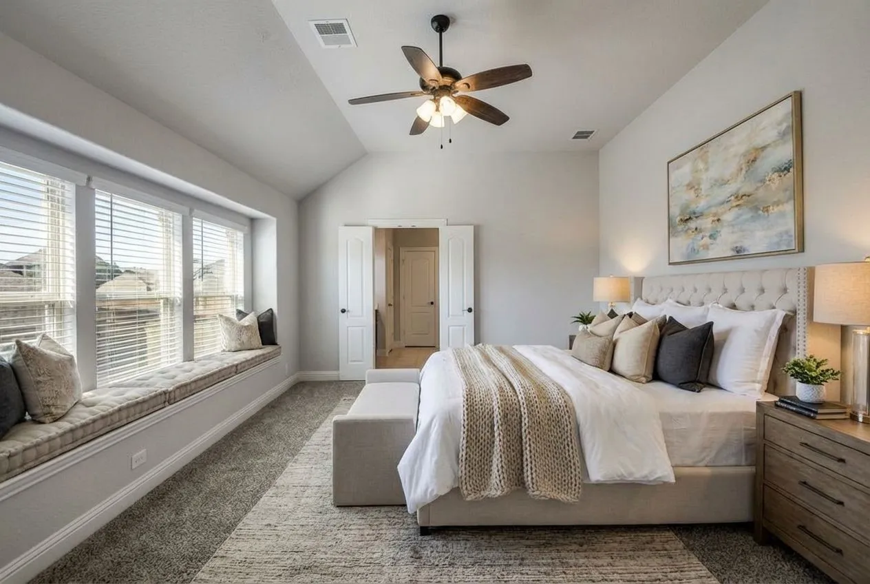 Virtually staged - UPSTAIRS PRIMARY bedroom