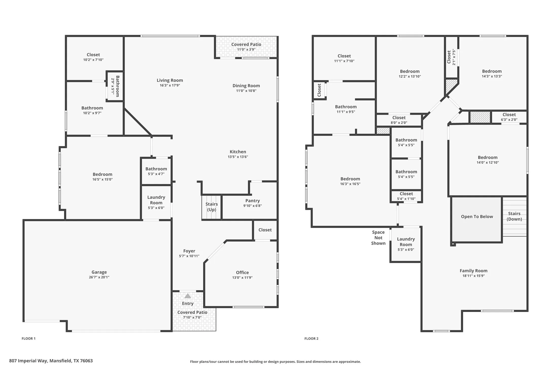 Upstairs floorplan on the right shows the extra primary bedroom with ensuite bath + another laundry room.