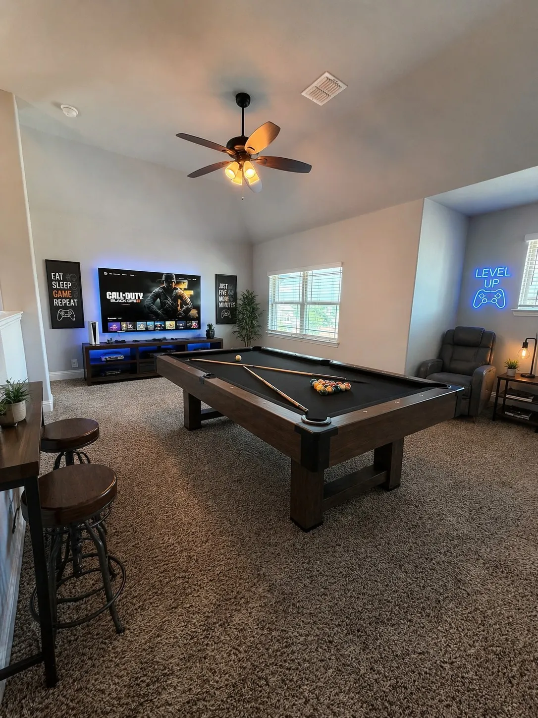 Virtually staged - upstairs loft (bonus room)