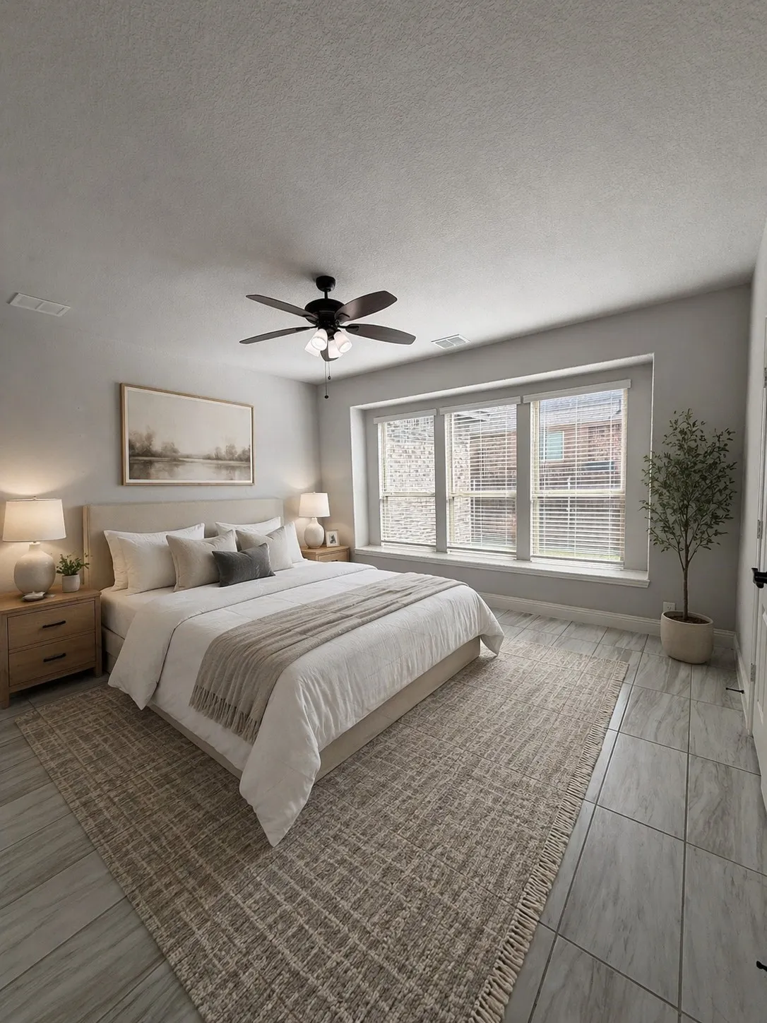 Virtually staged - DOWNSTAIRS PRIMARY bedroom