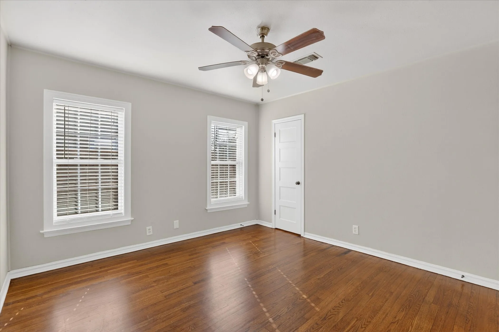 Spacious third bedroom.