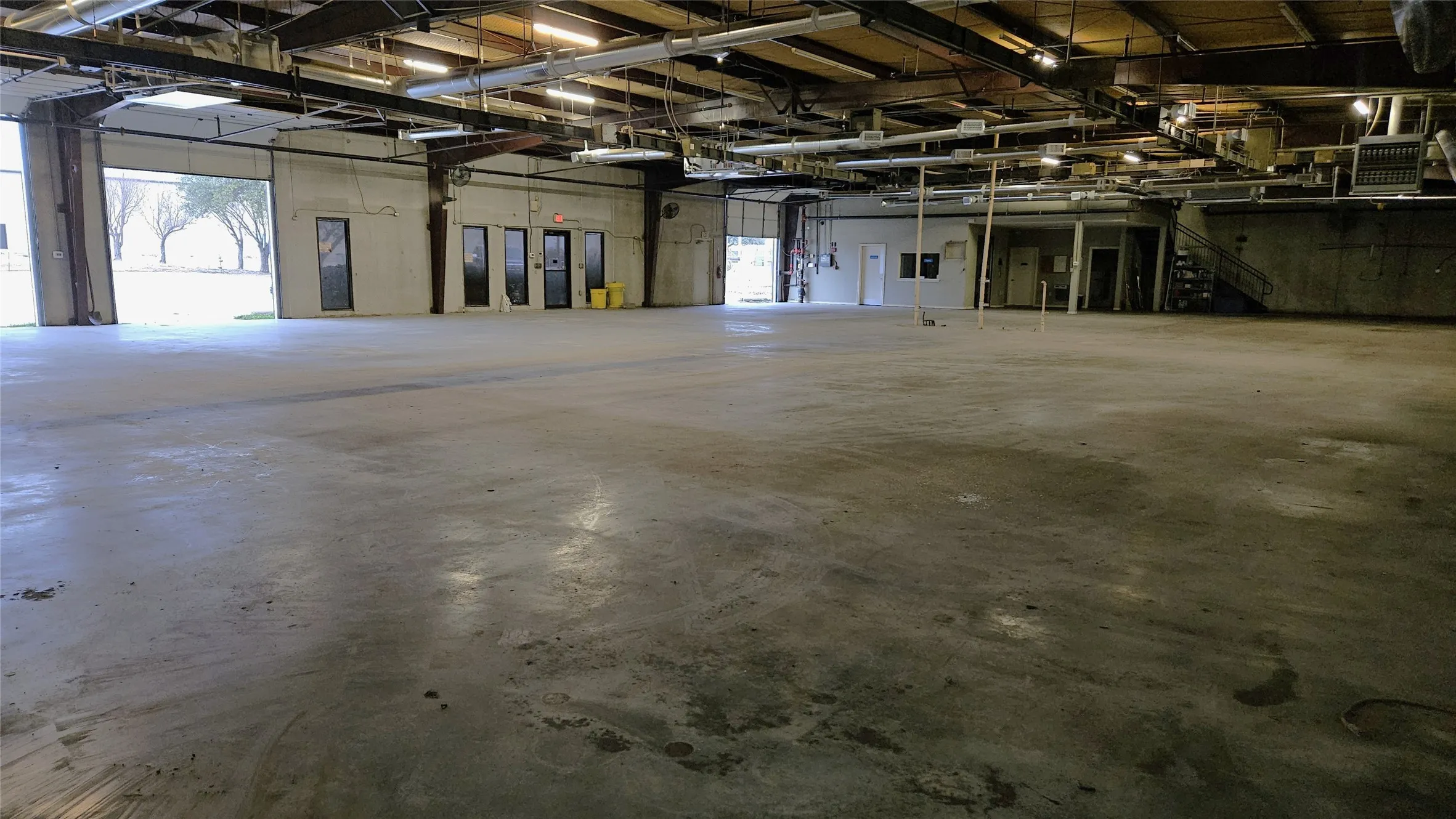 Shop floor facing East