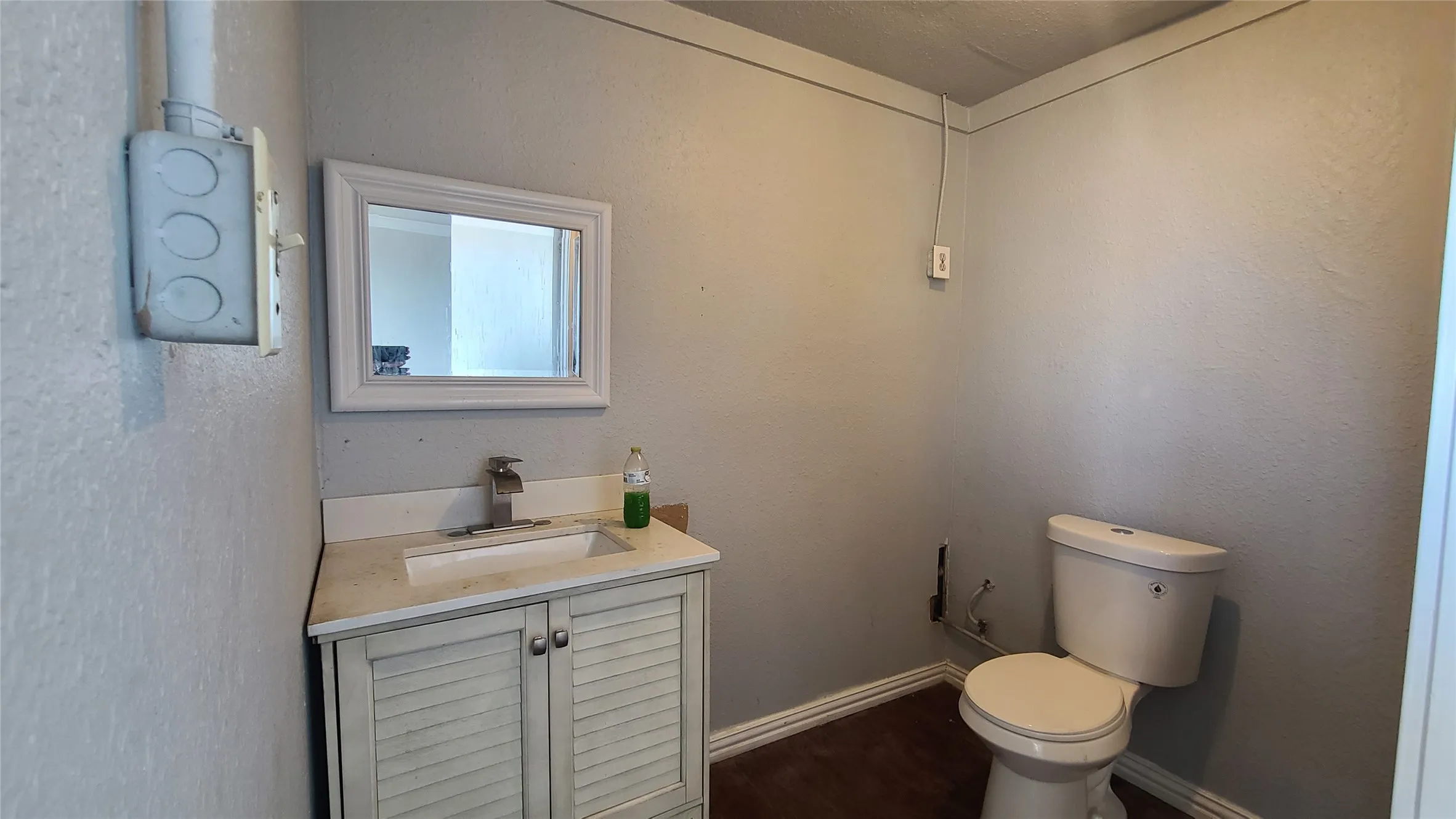 Mechanic shop restroom