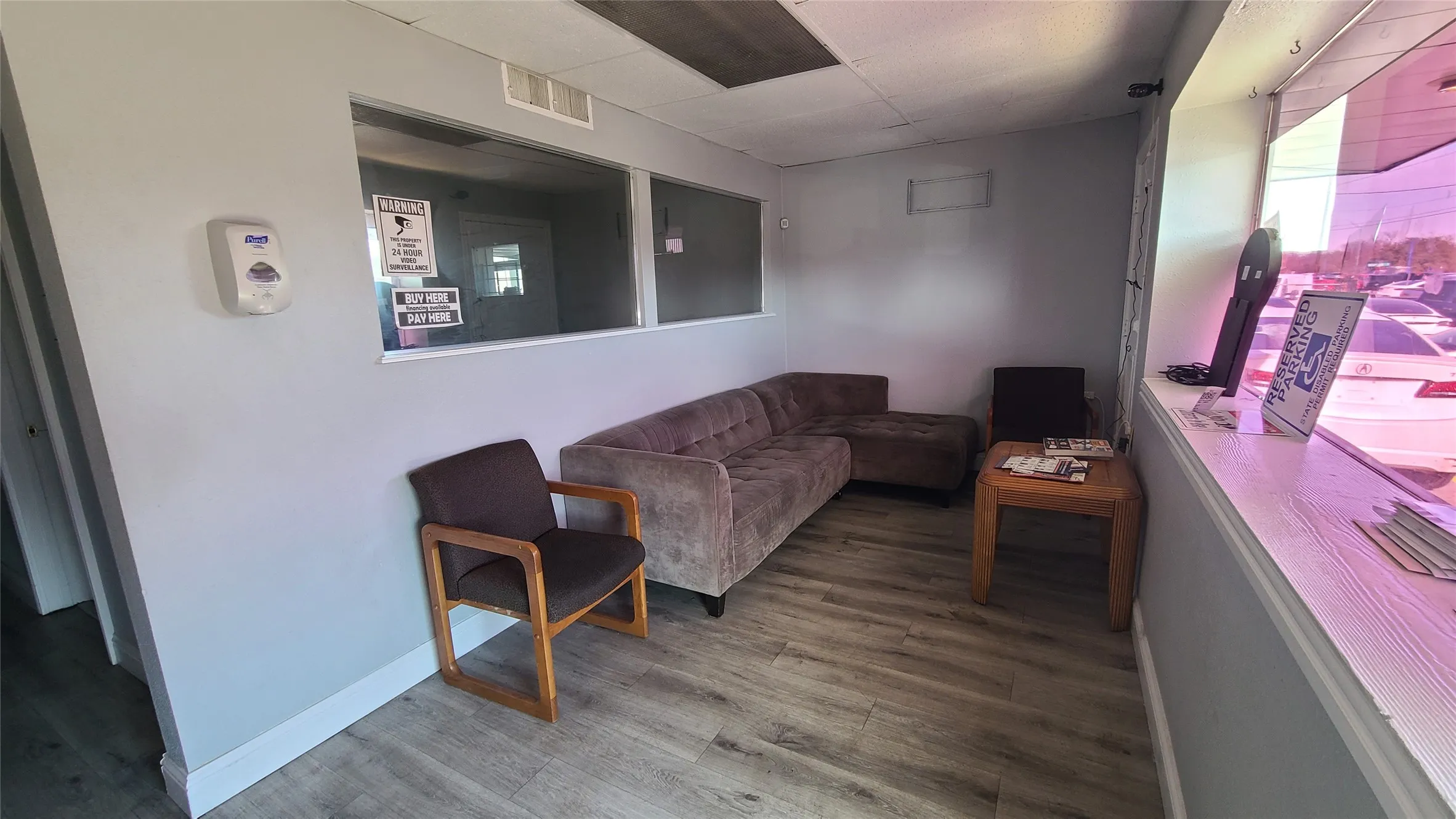 Reception area