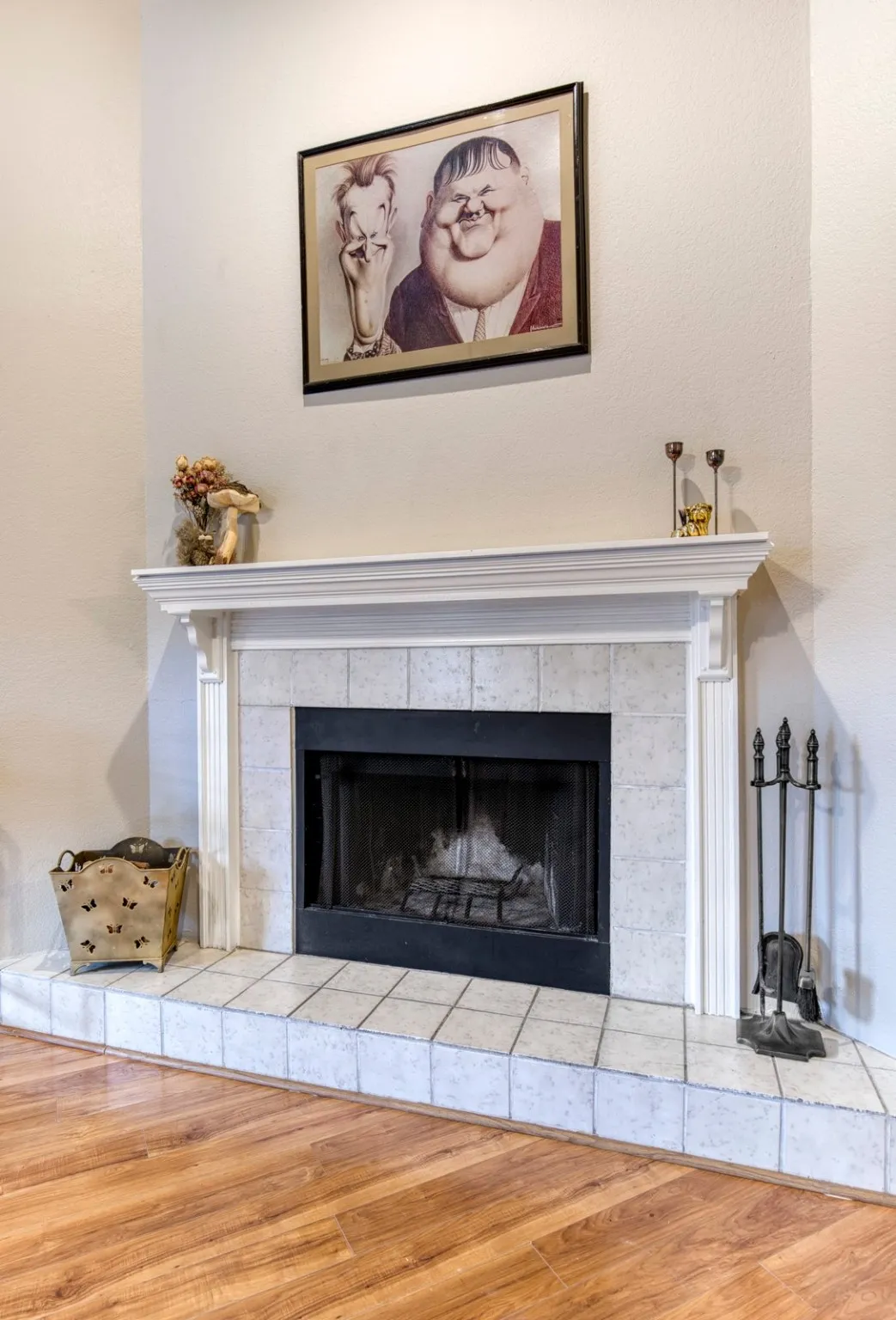 wood burning fire place