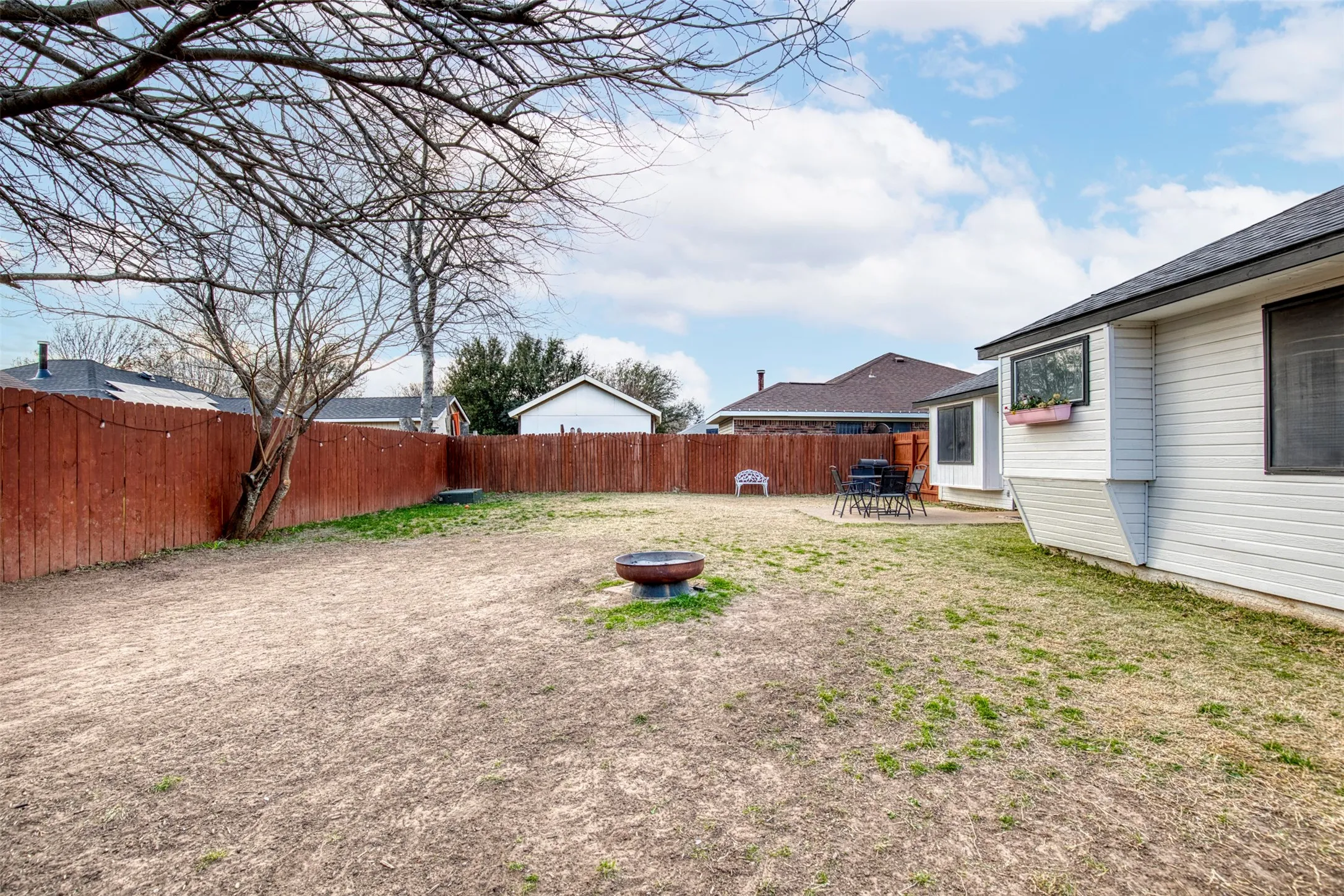 large backyard