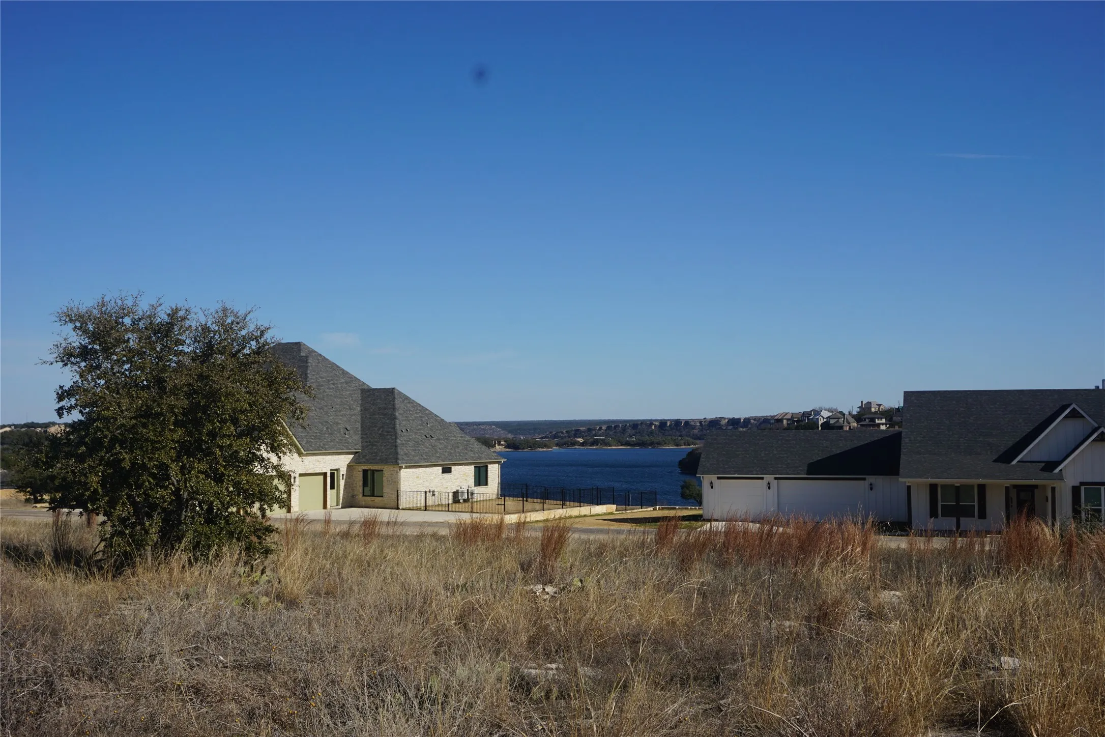 The same view as just mentioned but standing on Lot 55 at the time of taking the picture in January 2026.