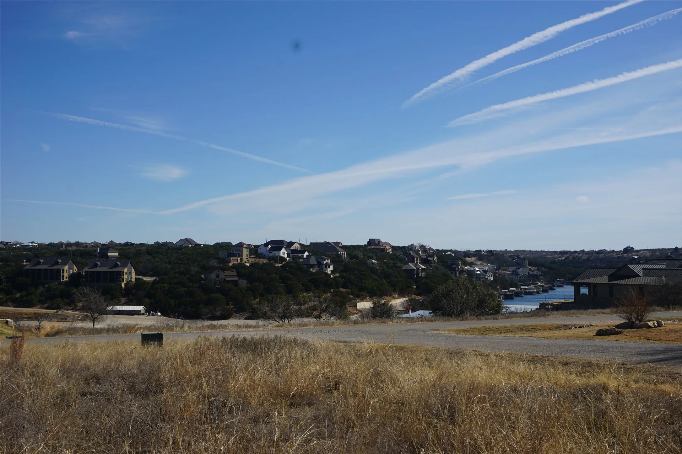 The same view as just mentioned in the picture before but standing on Lot 55 at the corner of Cheyenne and Rawhide Ridge in Jan 2026.