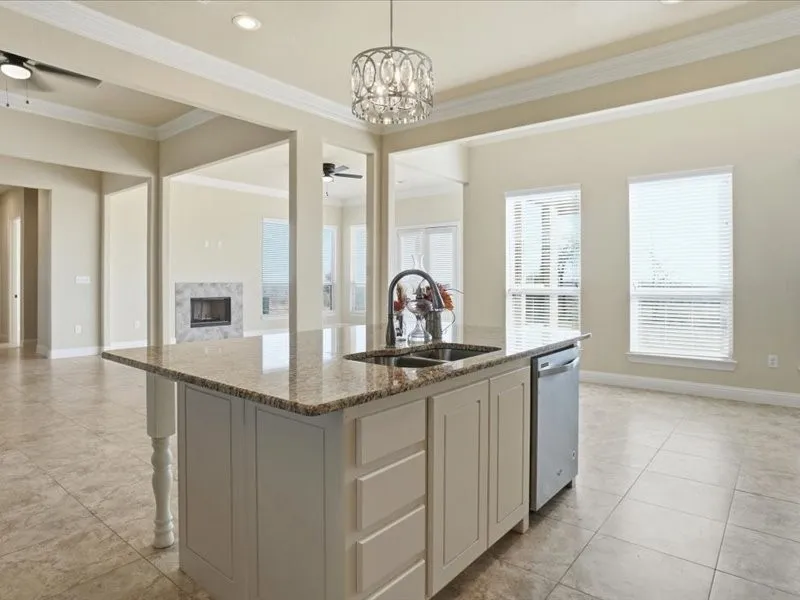 view from Kitchen to other areas