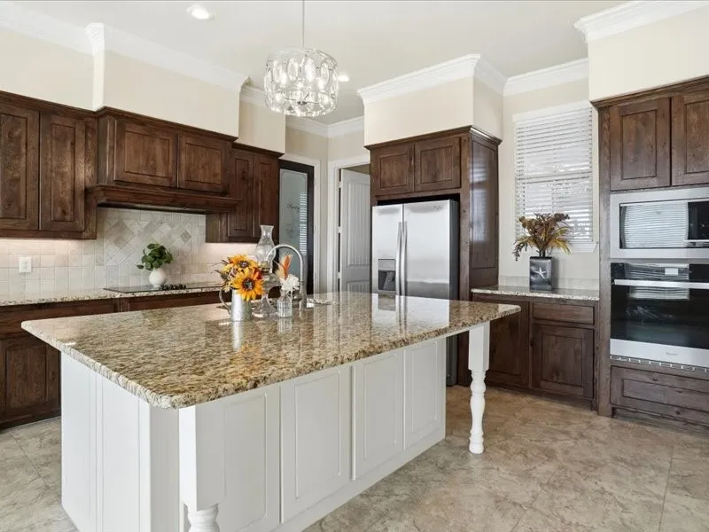 Close up view with walk-in pantry