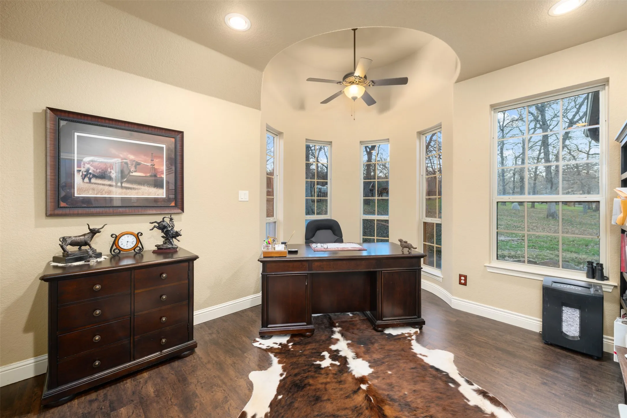 5th bedroom doubles as an office