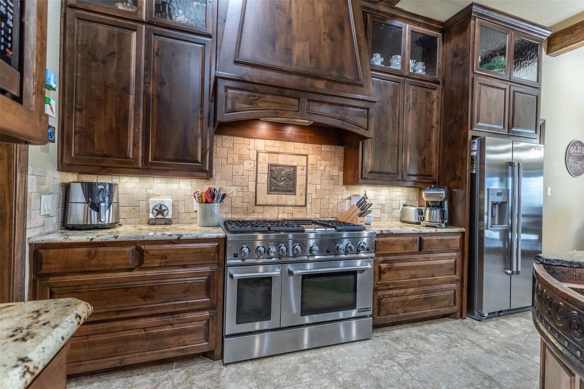 Commercial grade double oven!