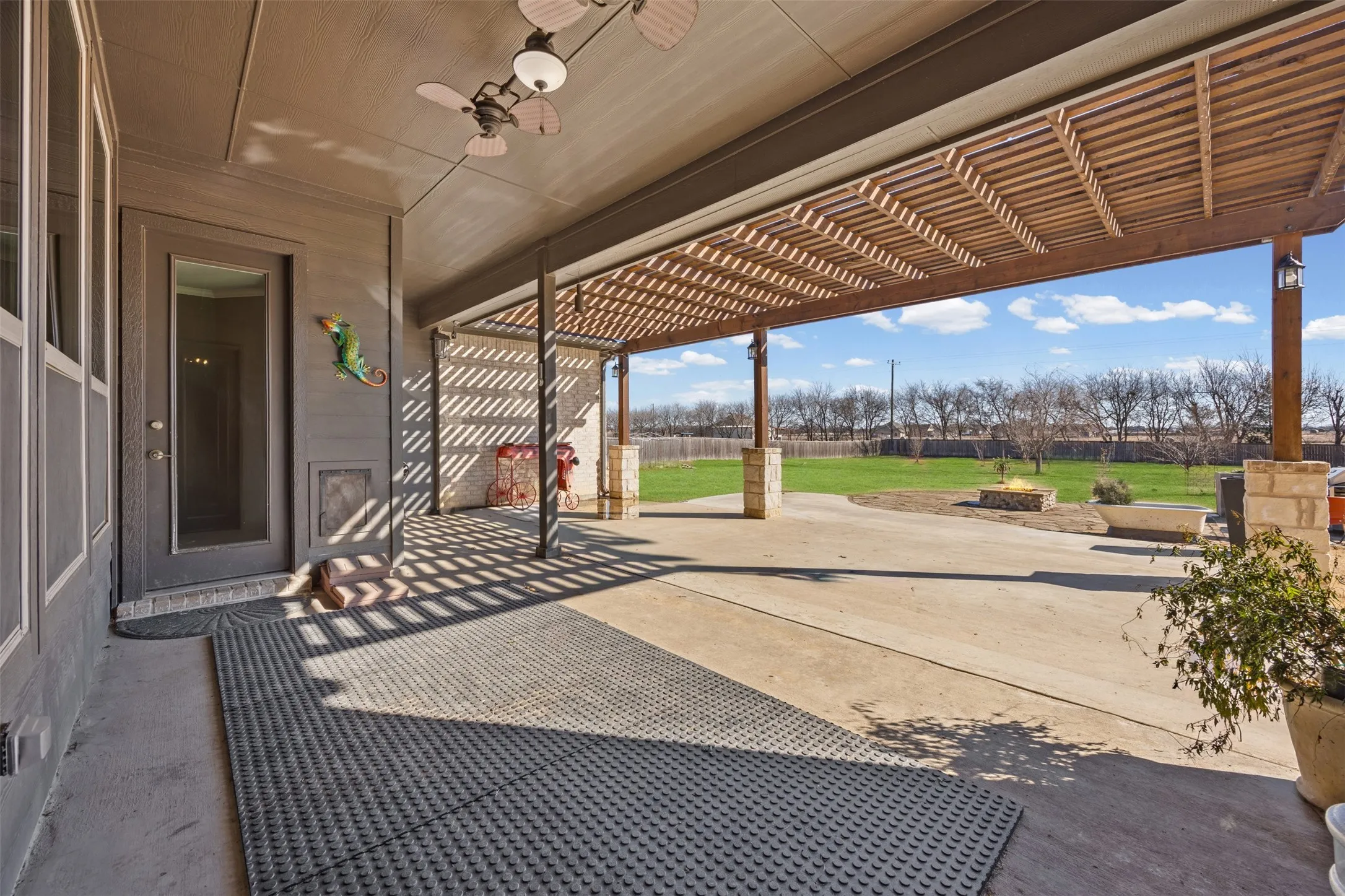 Backyard entrance from breakfast area
