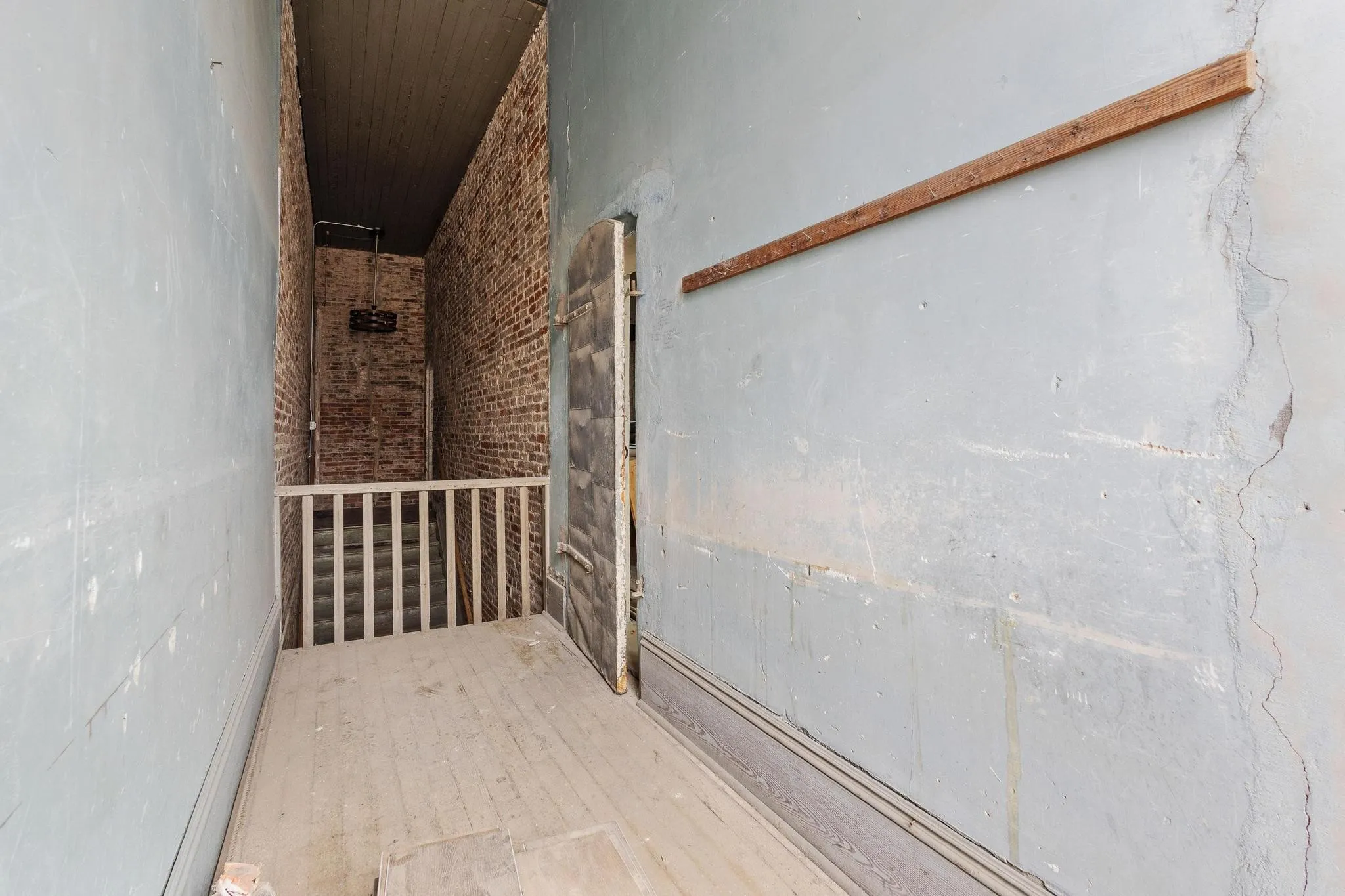 Mezzanine over looking entry stairs