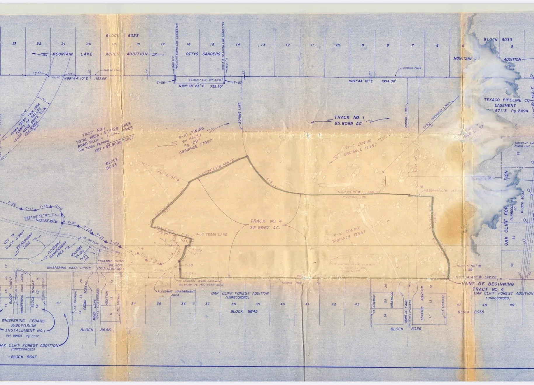 Plat Showing lot lines