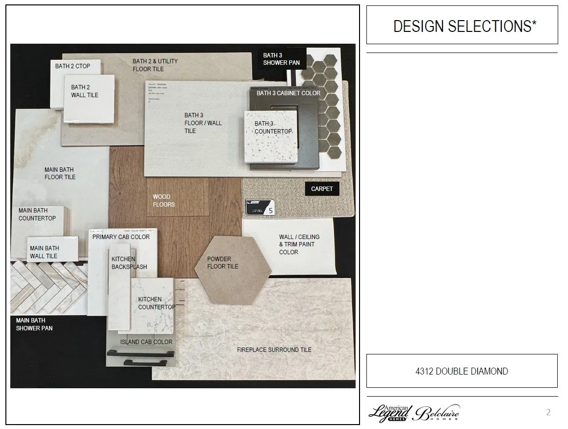 Representative photo of design selections for 4312 Double Diamond