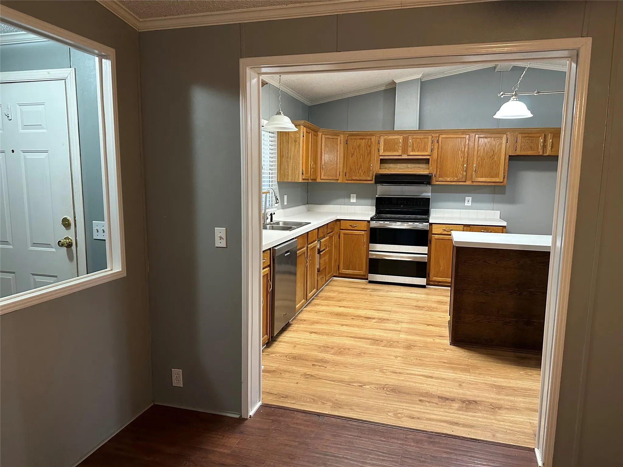 5'3" opening from the Great Room to the Kitchen