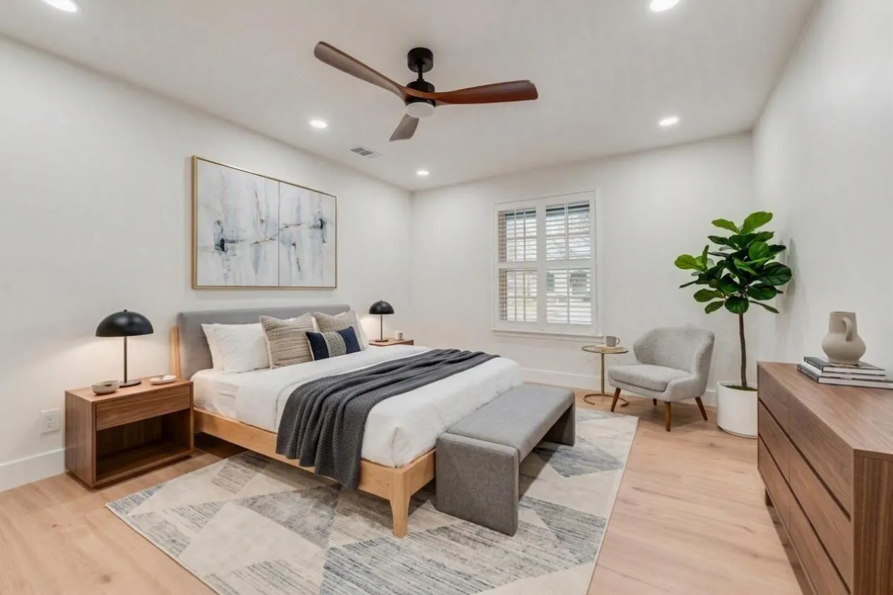 Second bedroom staged