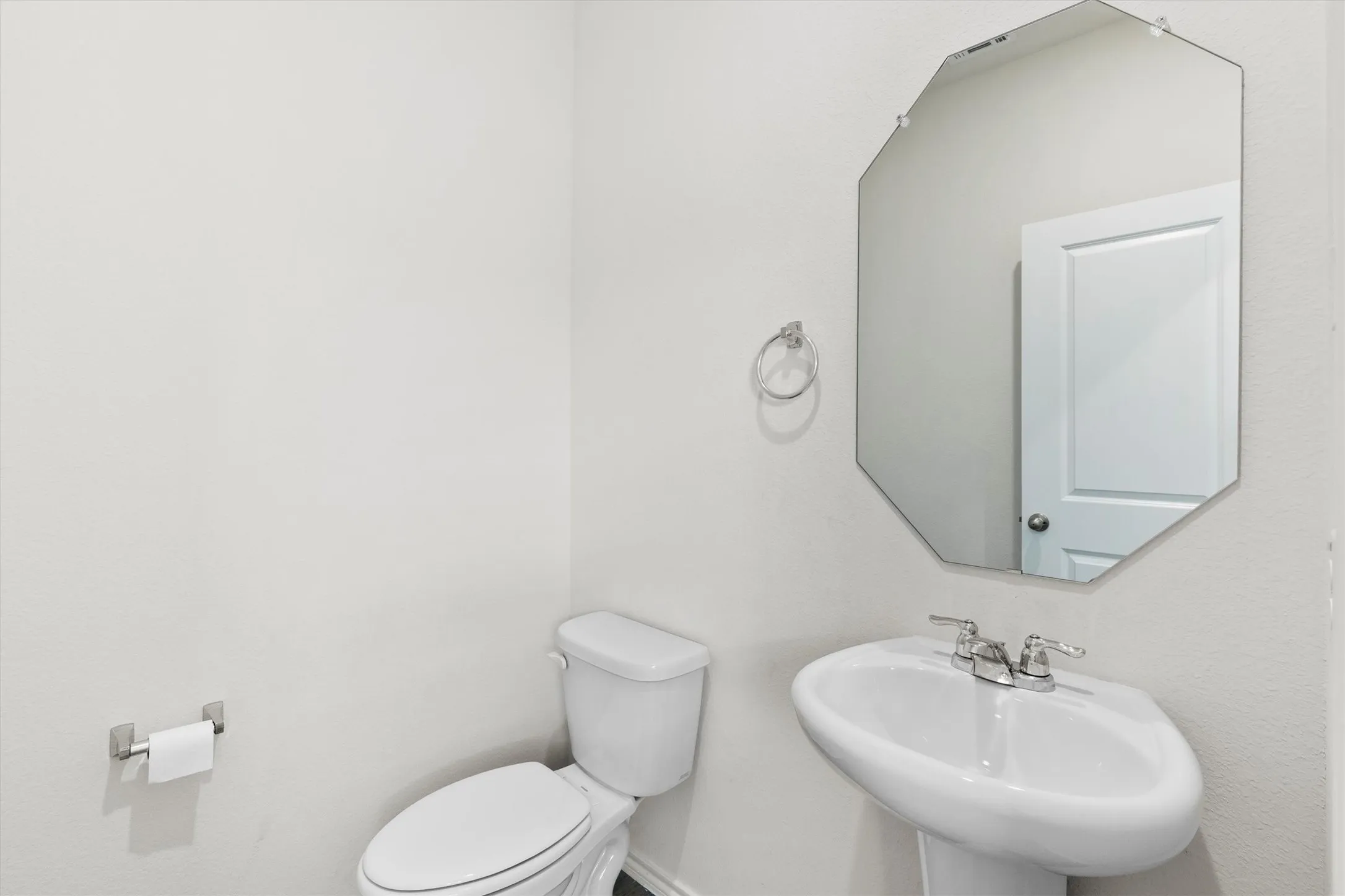 Half bath downstairs for guests