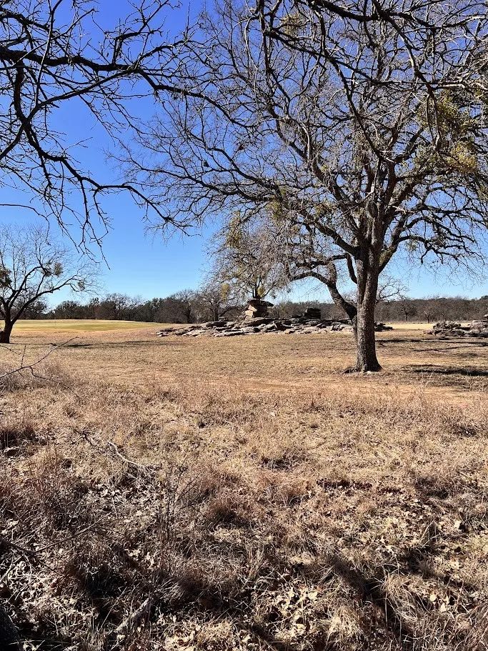 View of yard with a rural view