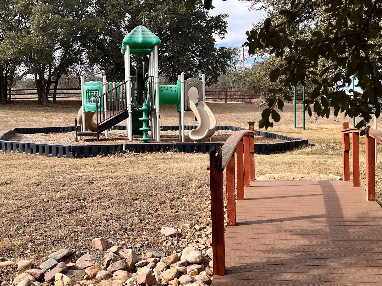 View of community jungle gym- The Hideout