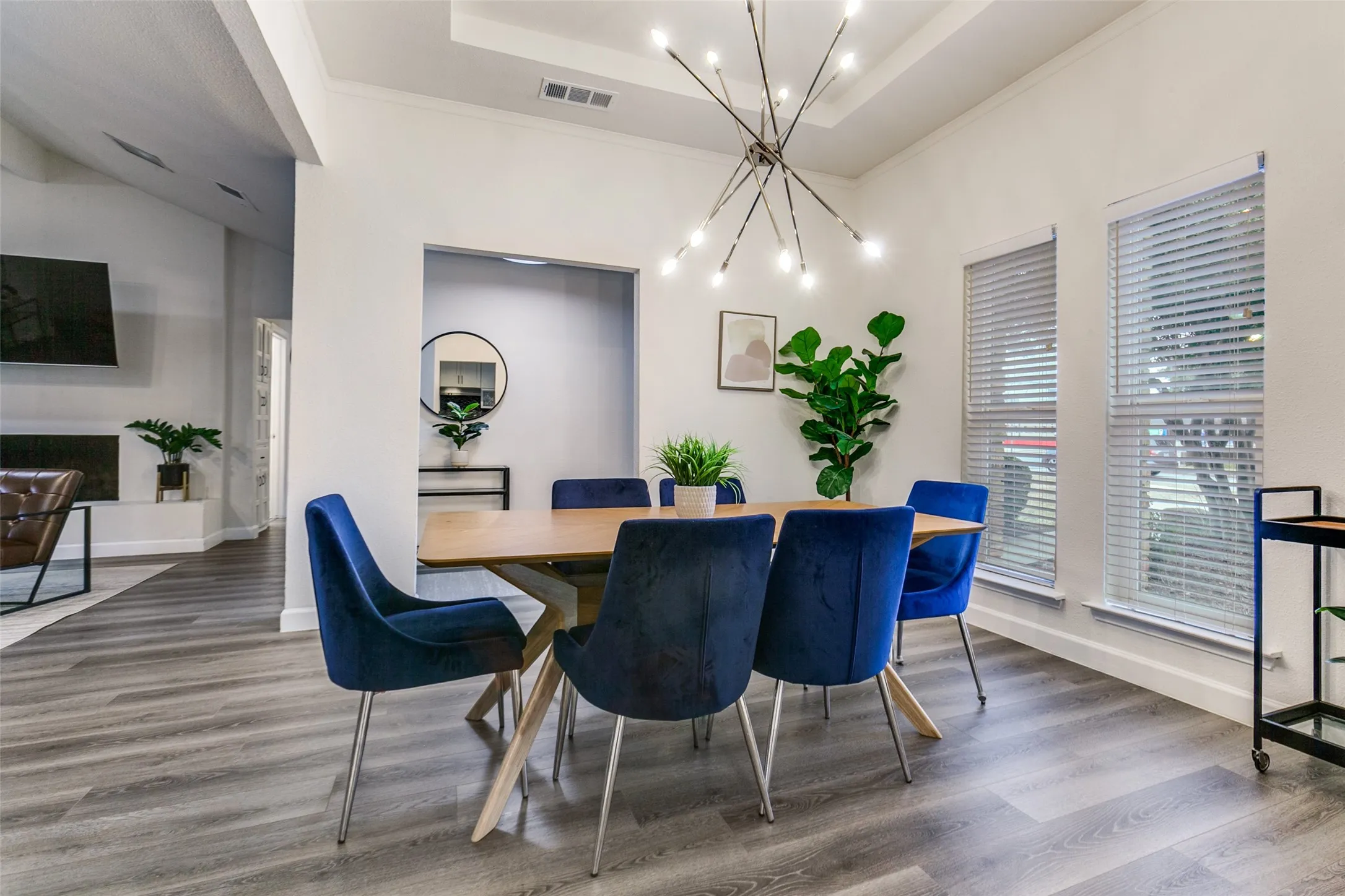 Bright dining area