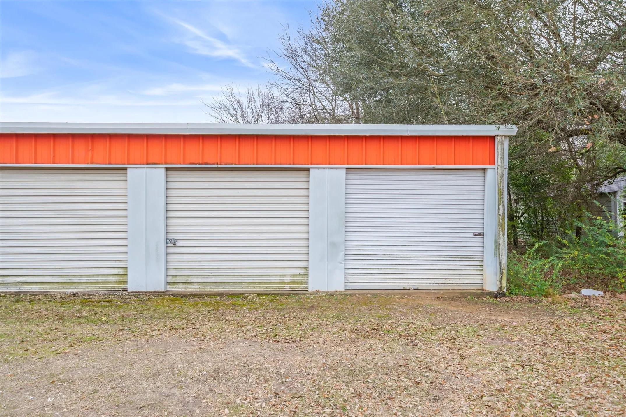 Easy roll up doors on concrete and metal roof