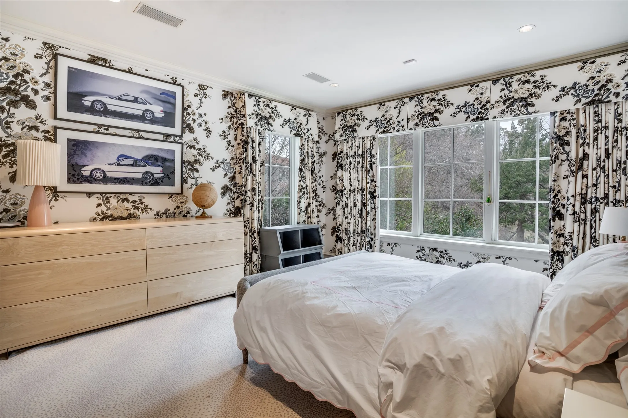 Bedroom 3 has a park view.