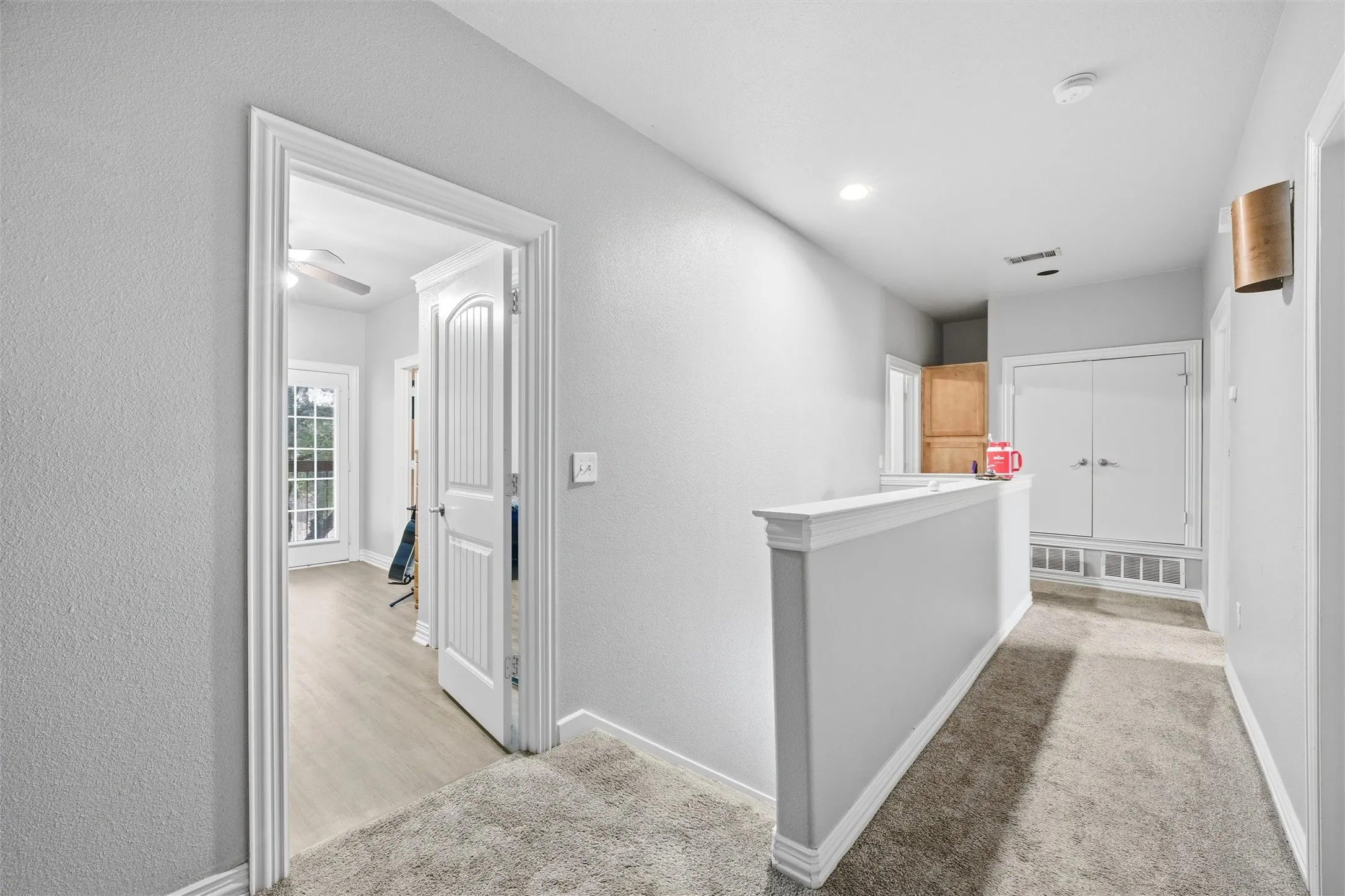 landing area at top of stairs