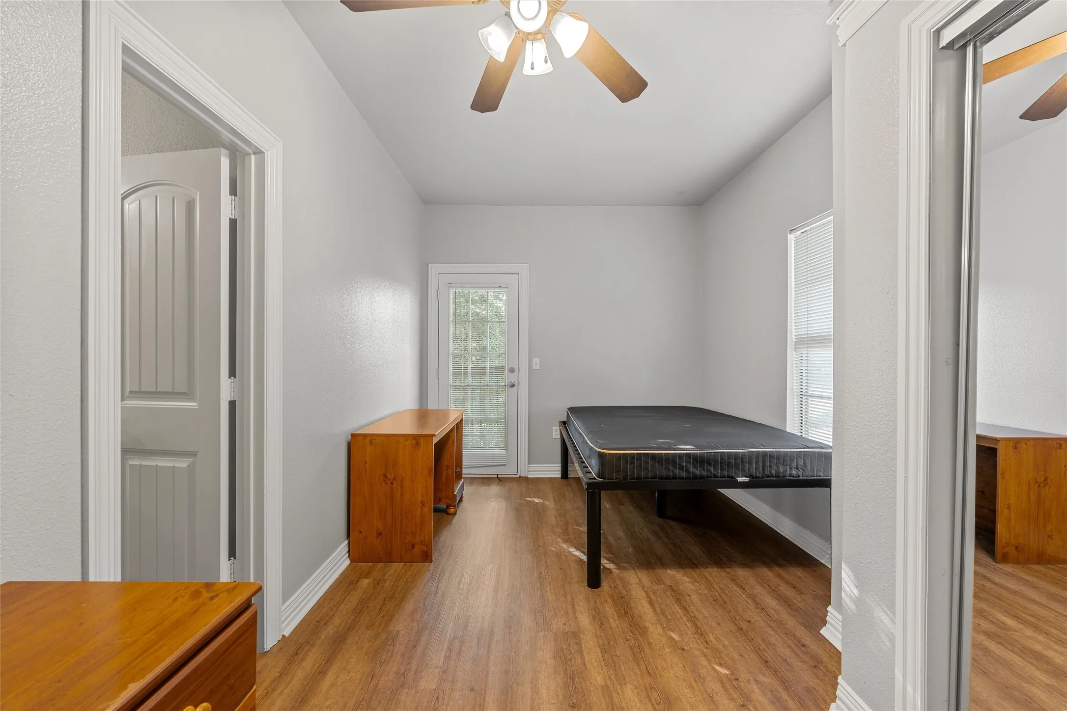 bedroom furnished and ensuite bathroom
