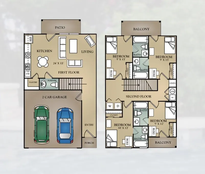 measurements are approximate and layout varies slightly from unit to unit
