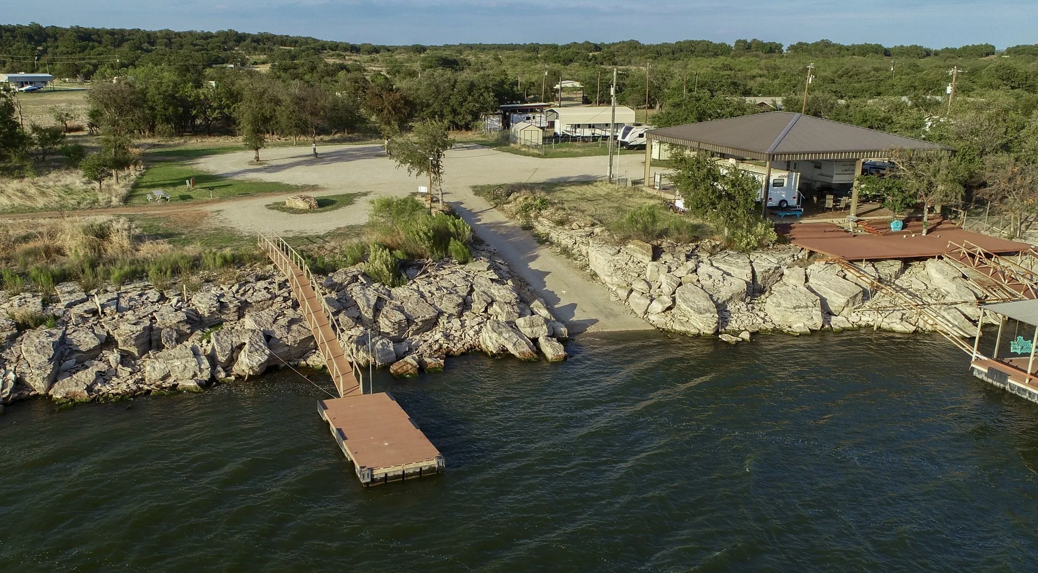 Community dock-boat ramp