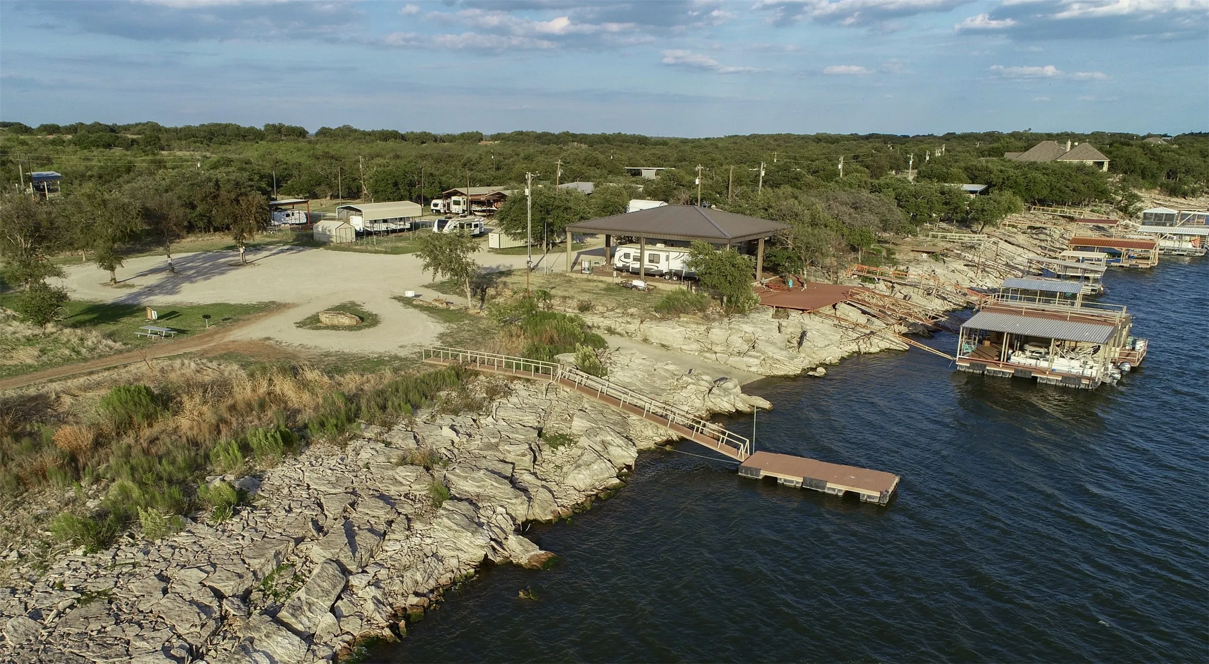 Community dock-boat ramp