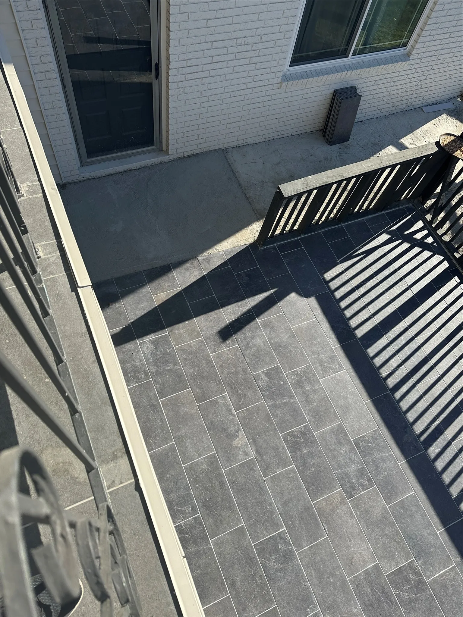 Lower deck area also got new tile this month!