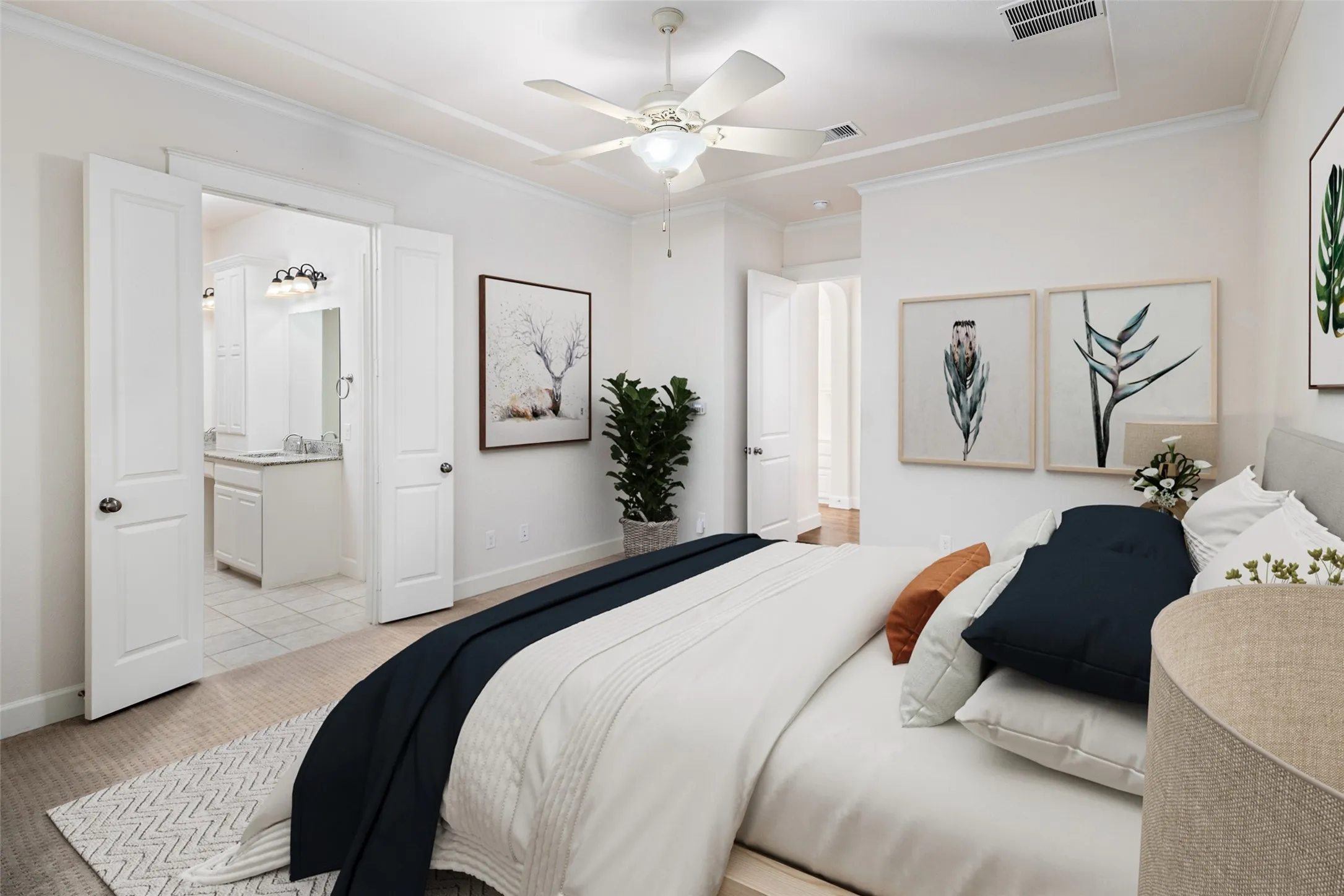 Primary Bedroom Virtually Staged