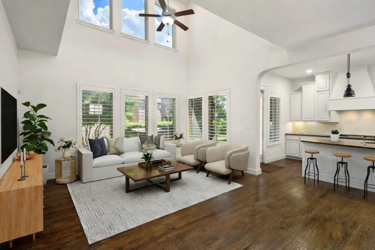 Living Room Virtually Staged